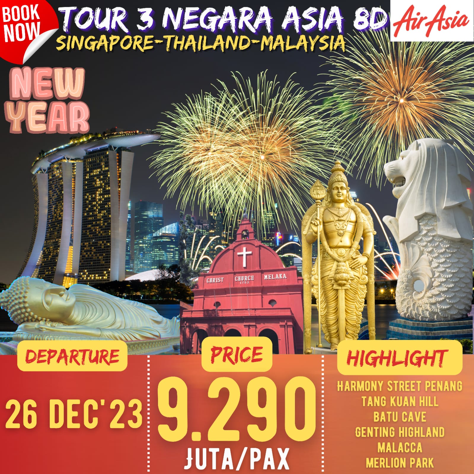 Paket Wisata 3 Negara Singapore Malaysia Thailand Weesata Tour And Travel